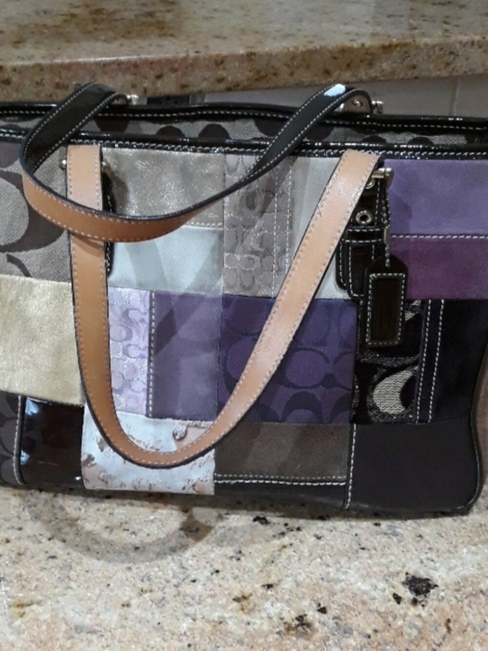 COACH ♥ Vintage • Limited Edition • Holiday Gallery Patchwork Tote